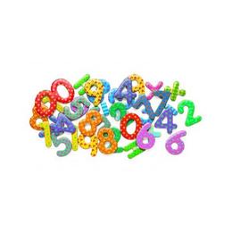 Cifre magnetice colorate pentru copii - Dejco