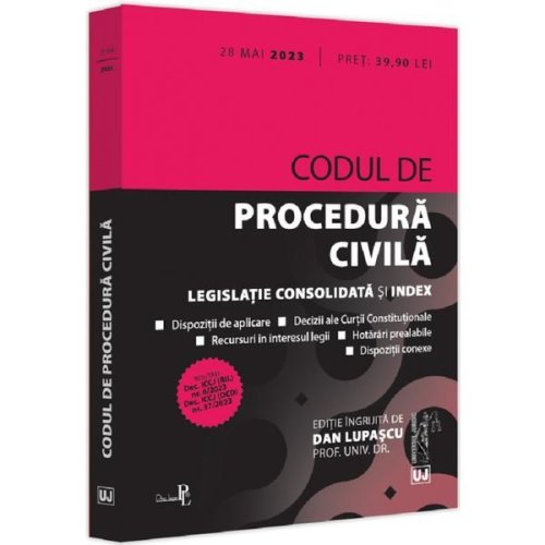 Codul de procedura civila Act. 28 mai 2023 - Dan Lupascu, editura Universul Juridic