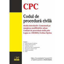 Codul de procedura civila Ed. 15 Act. 7 ianuarie 2019, editura Rosetti