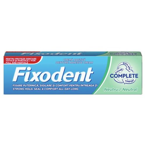 Crema Adeziva pentru Proteza Dentara - Fixodent Complete Neutral, 47 g