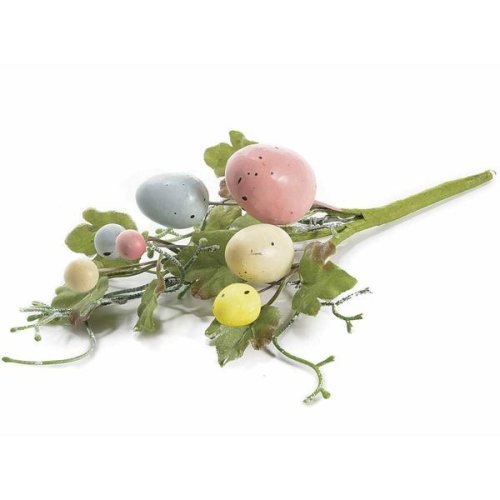 Decorer - Crenguta decorativa cu oua paste 19 cm