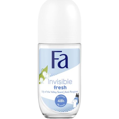Deodorant Roll-on Antiperspirant Invisible Fresh Lily of the Valey 48h Fa, 50 ml