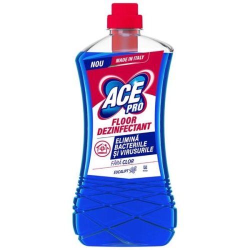 Detergent Dezinfectant pentru Pardoseli cu Parfum de Eucalipt - Ace Pro Floor Dezinfectant, fara Clor, 1000 ml