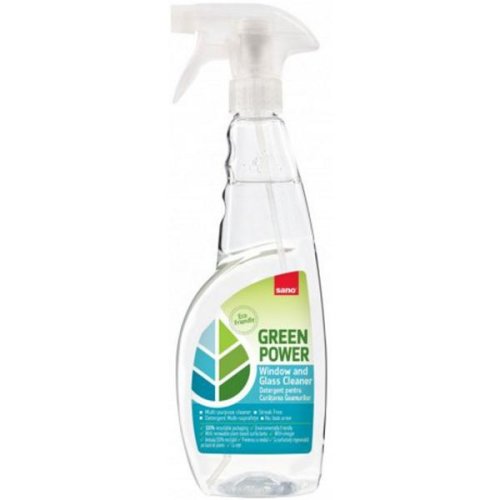 Detergent pentru Curatarea Geamurilor - Sano Green Power Window and Glass Cleaner, 750 ml