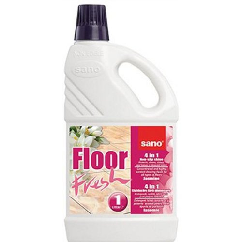 Detergent pentru Pardoseli 4 in 1 cu Aroma de Iasomie - Sano Floor Fresh Jasmine Non-slip Shine, 1000 ml