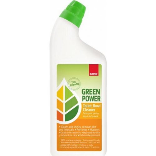 Detergent pentru Vasul de Toaleta - Sano Green Power Toilet Bowl Cleaner, 750 ml