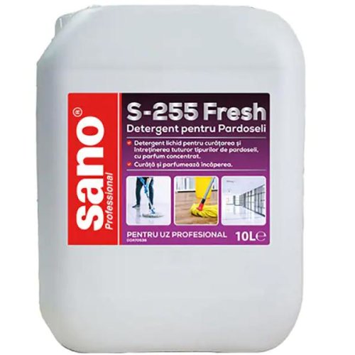 Detergent Profesional pentru Pardoseli S-255 - Sano Professeional Floor S-255, 10 l