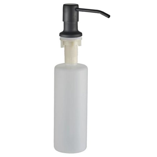 Dozator incorporabil pentru sapun lichid sau detergent vase, finisaj negru, 500 ml