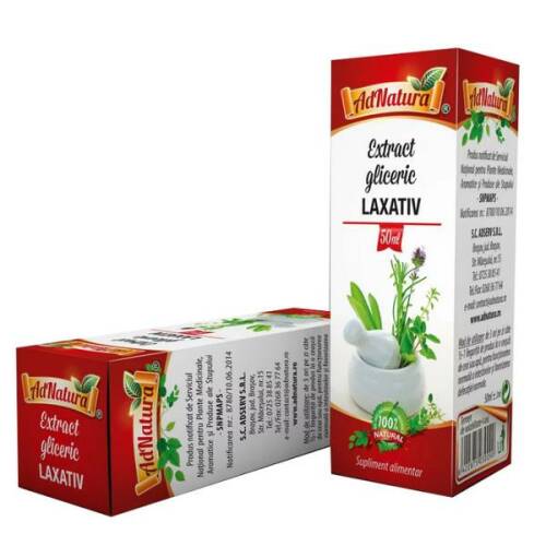 Extract Gliceric Laxativ AdNatura, 50 ml