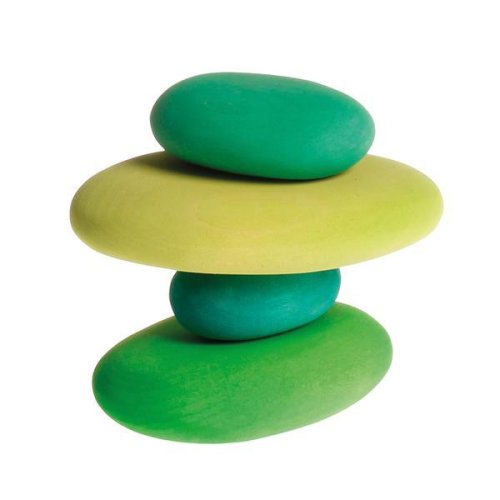 Forme in echilibru, oval, nuante de verde Grimms