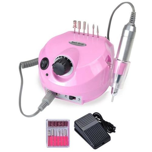 Totulperfect - Freza unghii electrica profesionala en202-pink, 30.000 rpm, roz