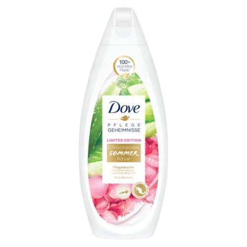 Gel de dus, Dove, Soothing Summer Ritual, with Aloe Vera & Rose Water, 500 ml