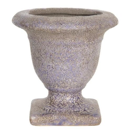 Decorer - Ghiveci de flori din ceramica violet 12x12 cm