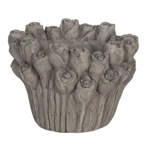 Decorer - Ghiveci din ceramica gri roses ø 16 cm x 13 h