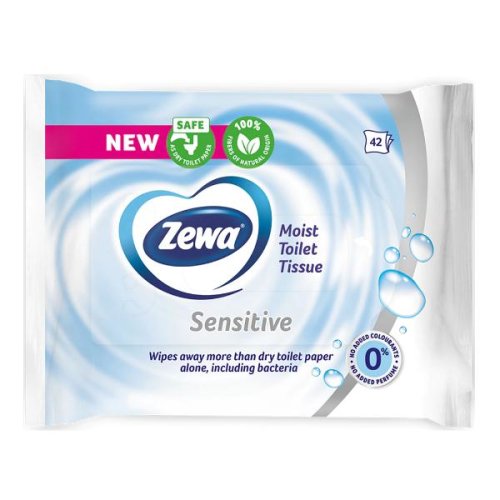 Hartie Igienica Umeda pentru Piele Sensibila - Zewa Moist Toilet Tissue Sensitive, 42 buc