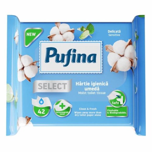 Hartie Igienica Umeda - Pufina Select Sensitive, 42 buc