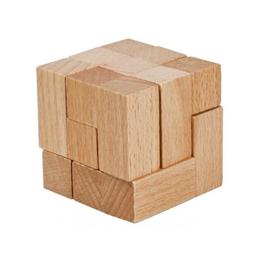 Joc logic IQ Cub din lemn - varianta 2 - Djeco