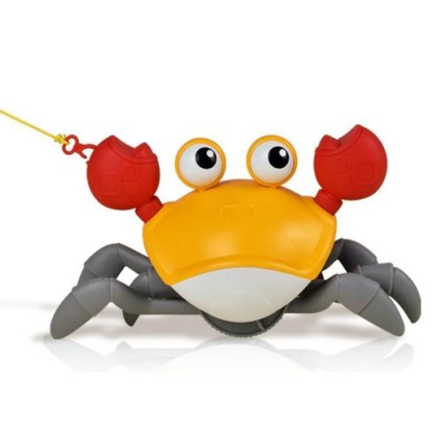 Jucarie interactiva Crab cu senzor de miscare, galben