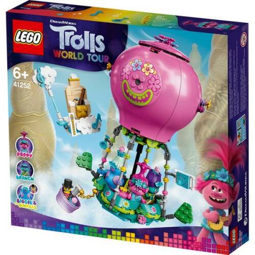 LEGO Trolls - 41252 Aventura lui Poppy cu balonul cu aer cald pentru 6+ ani