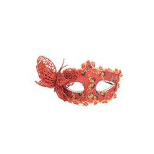 Masca carnaval venetian pentru ochi cu fluturas, rosu - Gonga