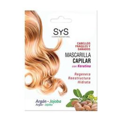 Mască pentru păr cu keratină SyS, Argan şi Jojoba, Laboratorio Sys 20 ml