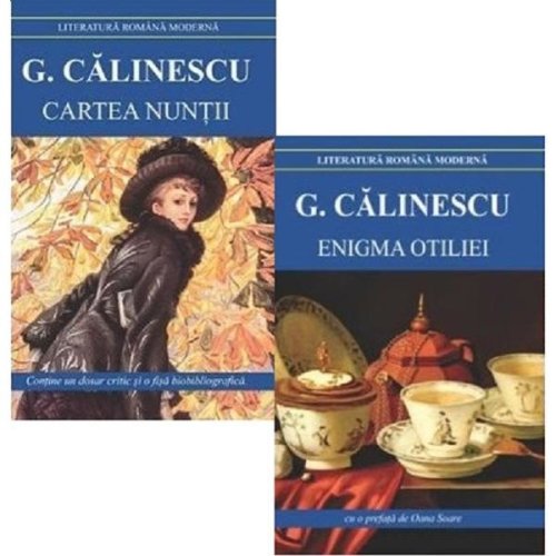 Pachet 2 carti: Enigma Otiliei + Cartea nuntii - George Calinescu, editura Cartex