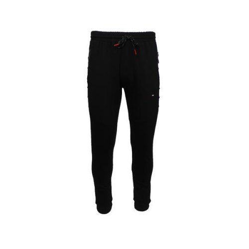 Pantaloni trening barbati Univers Fashion, 2 buzunare laterale si un buzunar la spate cu fermoare, culoare neagra, slim fit, 2XL