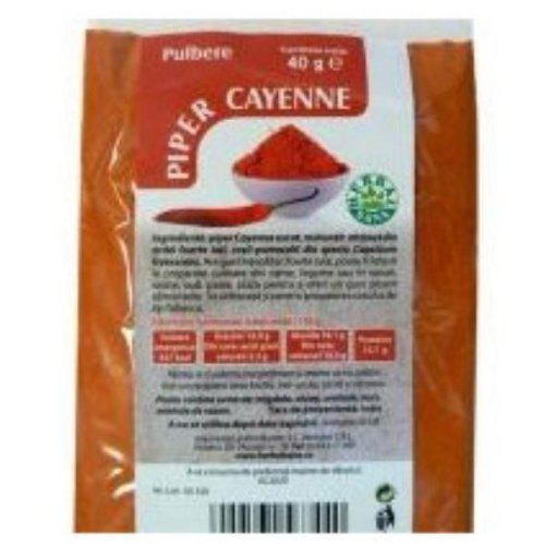 Piper Cayenne Pulbere Herbavit, 40 g