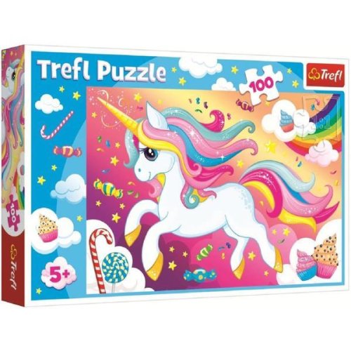 Puzzle 100 trefl frumosul unicorn