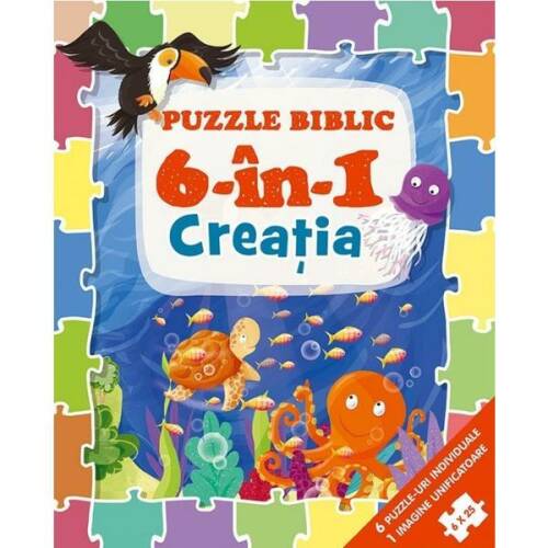 Puzzle biblic 6 in 1: Creatia, editura Casa Cartii