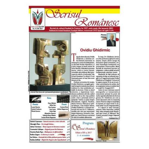 Revista Scrisul romanesc Nr. 9 din 2017, editura Scrisul Romanesc