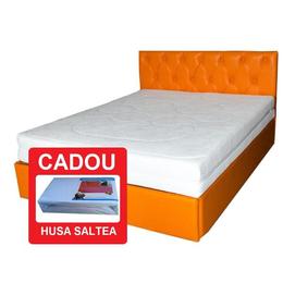 Saltea CRONOS Spring Comfort, Spuma HR, Husa detasabila + CADOU, 140x200x24