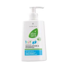 Şampon delicat pentru păr şi corp - Baby Sensitive Washlotion & Shampoo Aloe Vera 250 ml - LR