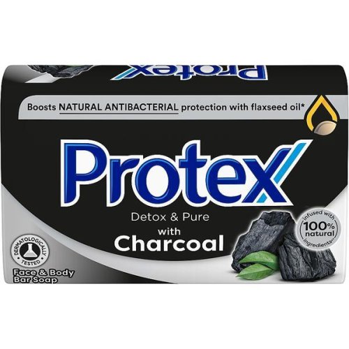 Sapun Antibacterian, Protex, Detox & Pure with Charcoal, 90 g
