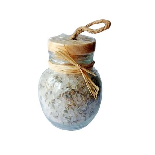 Sare de baie cu flori de lavandă (97% sare Halit, 3% flori de lavandă) Königssalz, 120 gr