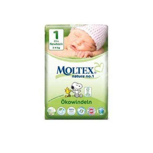 Scutece Eco pentru Nou-nascuti Nr. 1 2-4kg Moltex 23 Buc