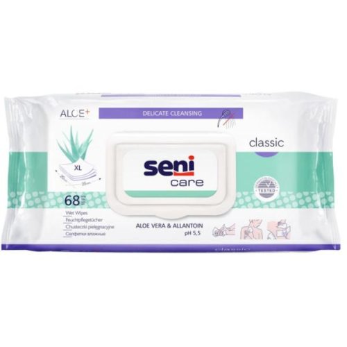 Servetele Igienice Umede - Seni Care Classic XL, 20x25cm, 68 buc