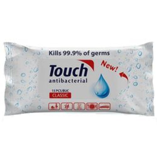 Servetele Umede Antibacterian Clasic Touch Sarah, 15 buc