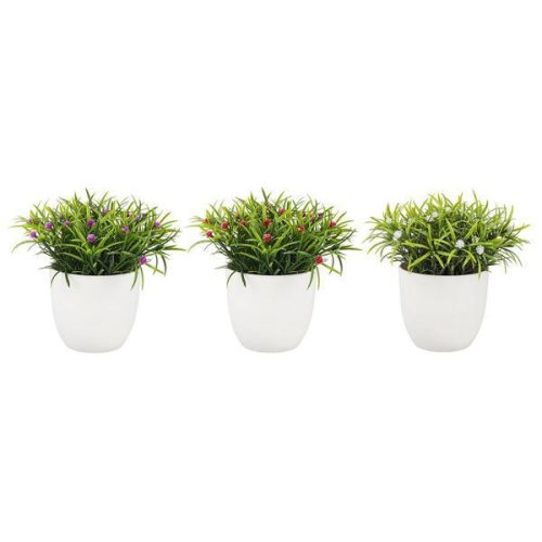 Decorer - Set 3 plante artificiale 9.7x16 cm