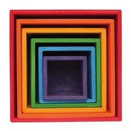 Grimms - Set mare de cutii colorate curcubeu - grimss
