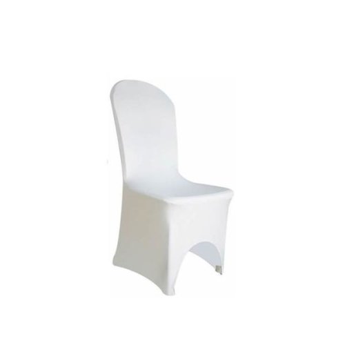 Set x 4 buc Huse elastice din Lycra pentru scaune banchet, culoare Alba