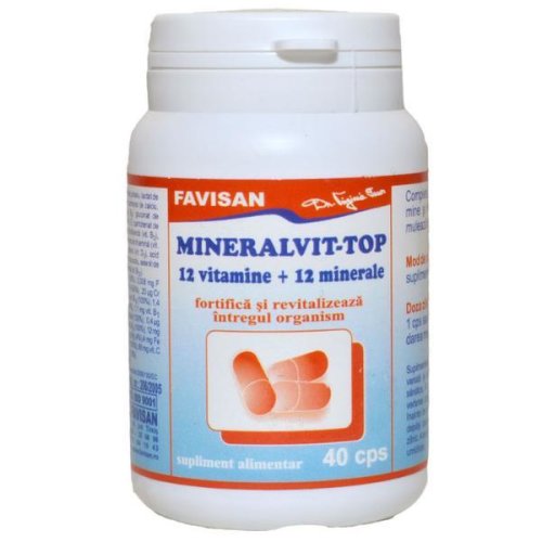 SHORT LIFE - Mineralvit Top Favisan, 40 capsule