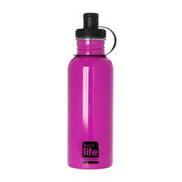 Eco Life - Sticla inox uni 600 ml culoare - roz