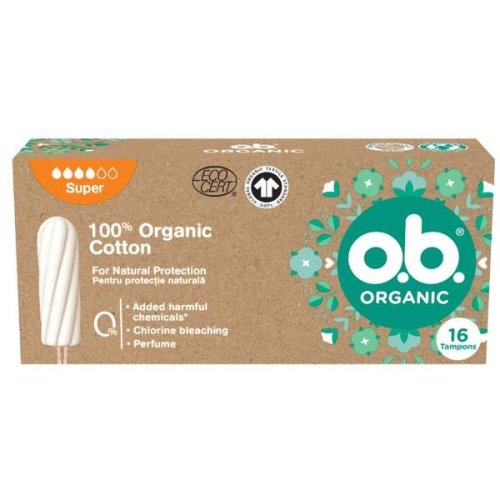Tampoane - O.B. Organic Super, 16 buc