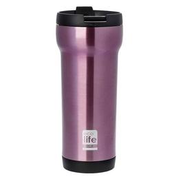 Eco Life - Termos cafea 420 ml(exterior inox) culoare - roz