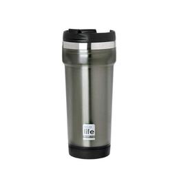 Termos cafea Eco Life 420 ml (exterior plastic), Culoare - Gri