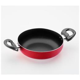 Tigaie tip wok din aluminiu 20 x 6 cm, rosu - OEM