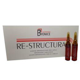 Byonce Cosmetics - Tratament fiole re-structural cu extract din seminte de in, pentru toate tipurile de par,12 fiole de 10ml, made in italy