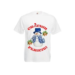 Tricou mesaj Craciun, tricou personalizat print DTG marimea S - Cadouri Urbane
