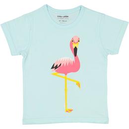 Tricou vernil Flamingo, varsta 1 - 6 ani - Coqenpate